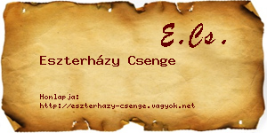 Eszterházy Csenge névjegykártya